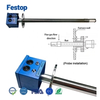 Festop Direct Zirconia Sonde Continue Monitoring Zuurstof Ketel Rookgas Zirconia O2 Analyser Sonde RVS 0-25%