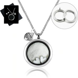 Joyería Conmemorativa para Cenizas de Mascotas, Collar con Colgante de Vial de Vidrio para Guardar Pelo de Perro o Gato, para Mujeres y Hombres - Product Image 1