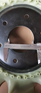 พัดลมเครื่องยนต์ VOE11110731 รุ่น D7E สำหรับรถขุด <span class=keywords><strong>Doosan</strong></span> EC240 EC290 อะไหล่ใบพัดลมระบายความร้อนมอเตอร์ - Product Image 4