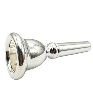 Bocchino euphonium in ottone placcato argento di buona qualità accessori per strumenti a fiato all'ingrosso - Product Image 1