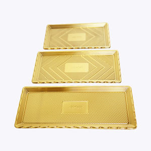 Bandeja Rectangular Desechable de PET de Alta Calidad para Pasteles, <span class=keywords><strong>Sushi</strong></span>, Postres, Chocolate, Galletas, Sándwiches, Piruletas, Aperitivos y Pan - Product Image 1