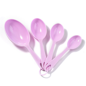 Hỗn hợp màu sắc thân thiện với môi PP Baking công cụ thiết lập kích thước lớn nhựa đo thìa và ly cho chất lỏng đo - Product Image 2