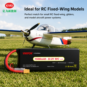 Batterie de drone rechargeable Viwipow haute performance 1500mAh 22.2V 60C pour photographie aérienne, cartographie et course FPV - Product Image 3