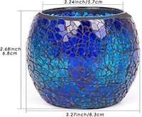 Glas kerzenhalter für Tee licht Romantisch gebeiztes Mosaik Tee licht Kerzenhalter Aroma therapie Kerze für Valentinstag Weihnachten
