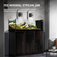 YEE Vente en gros 200 gallons grands aquariums d'aquarium Style industriel Aquarium de poissons en verre ultra clair pour la maison