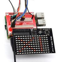 Carte matricielle LED compatible avec PI Lite/126 LED, incluant une puce unique pour Raspberry Pi