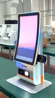 Borne Libre-Service Extérieure de 23,6 Pouces pour l'Achat de Billets de Cinéma, Machine Libre-Service Android à Écran Tactile Courbé 10 Points