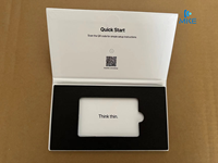 Emballage de cartes en papier avec estampage à chaud doré NFC pour cartes de membre