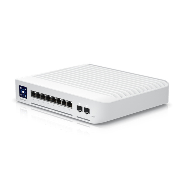 8 Ethernt Switch for USW-Enterprise-8-PoE 10Gigabit with 8 2.5GE 802.3at POE+ RJ45 PoE Ports and 2 SFP+ Ports 120W Power