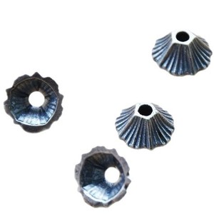 Separador de Plata Antigua con Patrón de Ondas 12x5mm, Accesorio para Bisutería, Suministros para Manualidades DIY - Product Image 5