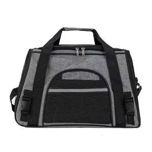 Tas Jinjing Hewan Peliharaan Kecil Portabel yang Disetujui Maskapai Penerbangan, Koper Pengangkut Kucing dan Anjing, Tas Perjalanan Hewan Peliharaan Berbahan Lunak - Product Image 6