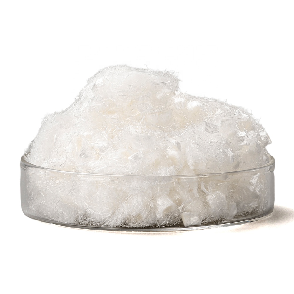 Высокопрочное высокомолекулярное 6 мм 12 мм UHMWPE рубленое короткорежущее волокно для усиления бетона