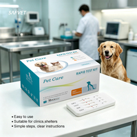 Hoogwaardige Canine CDV/CPV/CCV/GIA Ag Sneltestkit Hondenziekte Parvo Corona Giardia 4-in-1 Combo Antigeentestkit voor honden