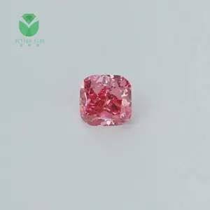 Hot Sale Pink Lab Grown Diamond Pink Diamond Loose 1 Carat Pink Cushion Diamond Price