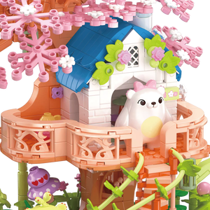 Usine chinoise en gros, décorations créatives DIY, kits de construction de maison <span class=keywords><strong>dans</strong></span> <span class=keywords><strong>les</strong></span> <span class=keywords><strong>arbres</strong></span> Sakura Bear, cadeaux d'anniversaire et de Noël - Product Image 3