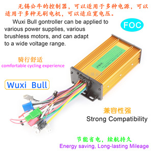 Contrôleur intelligent à onde sinusoïdale à 12 tubes et trois modes 36V/48V/58V/60V/72V 750W/800W/950W/1000W, entraînement silencieux pour véhicules à 2/3 roues L920 - Product Image 3