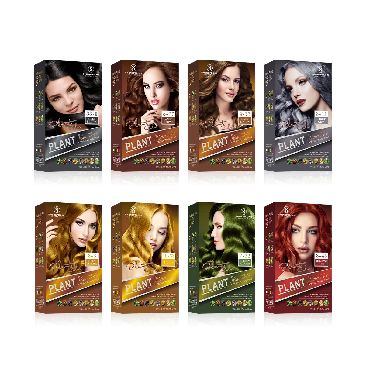 Productos profesionales para teñir el cabello de fábrica, 53 colores populares, color crema para el cabello, tinte para el cabello para salón y uso doméstico