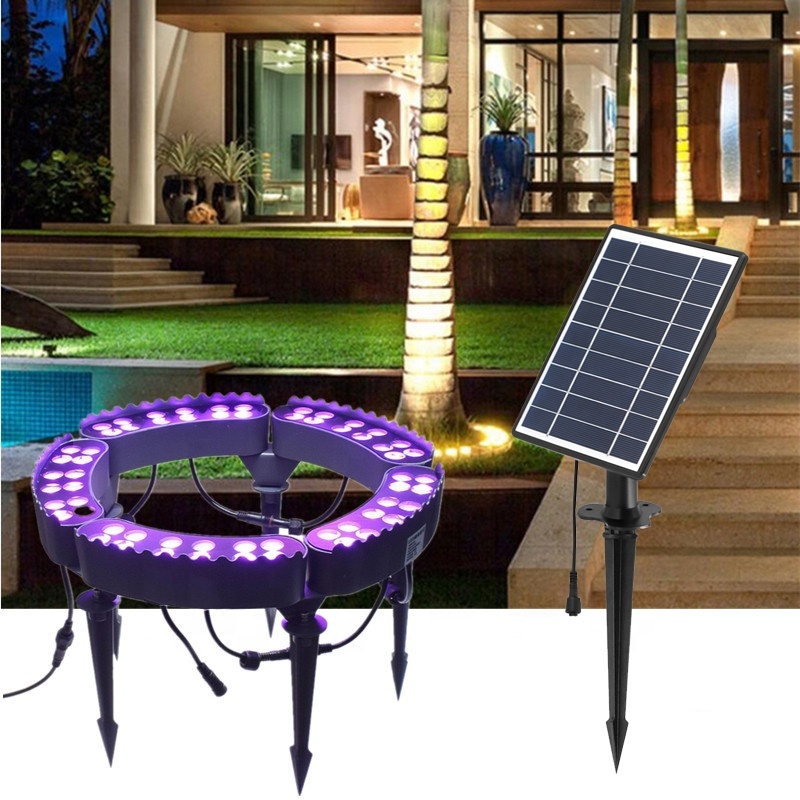 Solar Tree Hug Lights Outdoor DMX512 RGB Multi-color, Warm White IP65 Waterproof Aluminum for Garden Landscape Tree Lighting