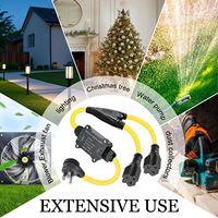 Nouveau produit, prise sans fil extérieure AC 110V 220V 250V 20A IP67, interrupteur à commande à distance sans fil RF, certifié FCC CE et RoHS