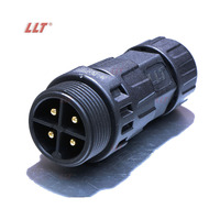Connecteur étanche LLT Factory 600V 35A M25 IP68, connecteur circulaire mâle/femelle 2-8 broches pour éclairage LED extérieur