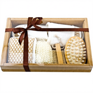 도매 목욕 세트 패션 각질 제거 브러쉬 세트 휴일 선물 세트 바디 클렌징 키트 세트 포함 - Product Image 1