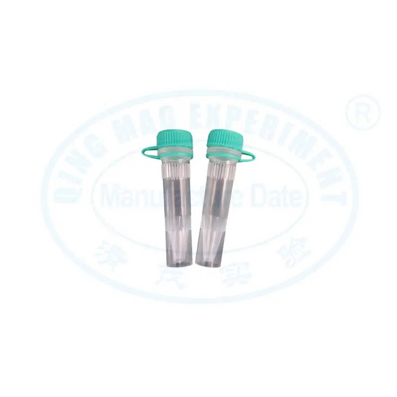 PP material 1.5ml self standing cryotube for lab analysis with silicon ring