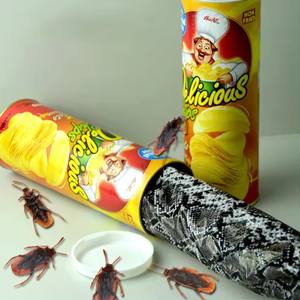 Drô<span class=keywords><strong>le</strong></span> poisson d'avril pommes de terre chips serpent Gimmick jouet serpent effrayant venir sauter dans <span class=keywords><strong>le</strong></span> seau de pommes de terre tour de magie blague jouet - Product Image 1