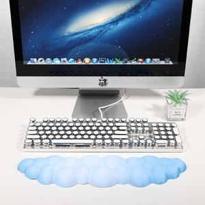 Nouveau repose-poignet en silicone pour souris, <span class=keywords><strong>support</strong></span> de <span class=keywords><strong>clavier</strong></span> tridimensionnel simple pour bureau, protection des mains pour <span class=keywords><strong>ordinateur</strong></span> de bureau, tapis de table - Product Image 1