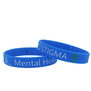 Promoción de concientización sobre la salud psicológica Pulsera de silicona Promoción Pulsera de goma Información de personalización - Product Image 6