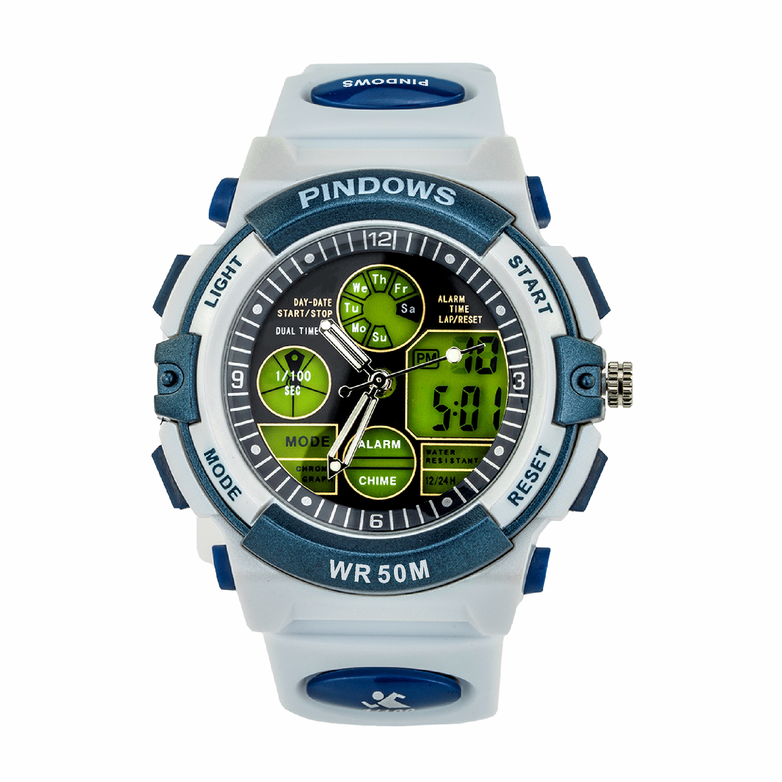 Orologio Digitale da Uomo Sportivo all'Aperto Bussola Cronometro Orologio Sveglia Data Orologio con Cinturino in Nylon del 2026 a CHF31