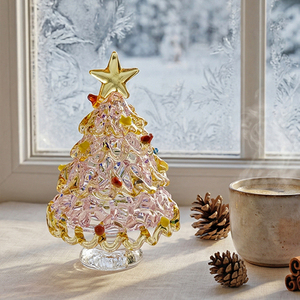 Albero di Natale in Vetro di Murano Spazzolato Fatto a Mano 6,5 cm, Adatto per Decorazioni Natalizie e di Halloween - Product Image 2