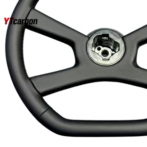 Volant en fibre de carbone véritable YTcarbon pour <span class=keywords><strong>Yukon</strong></span> Denali 91-95, accessoires intérieurs de voiture, style course modifié, personnalisé - Product Image 5