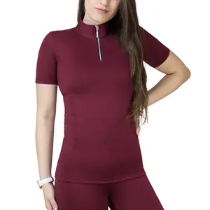 Competition Lightweight Comfy Skinny T Shirt Horse Riding Base Layer Equestrian Clothes