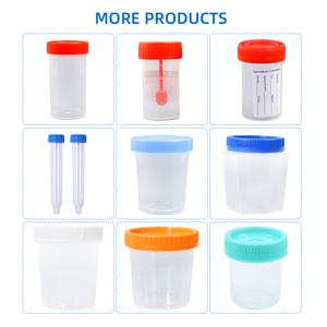 Gobelet à urine <span class=keywords><strong>jetable</strong></span> en PP avec couvercle à clip, récipient à échantillons biodégradable et écologique pour tests de diagnostic médical - Product Image 6