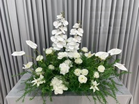Modische Grüne Hochzeitsblumen-Arrangement Künstliche Dunkelgrüne Anthurium-Hortensien-Blumen Tischdekoration für Partydekoration