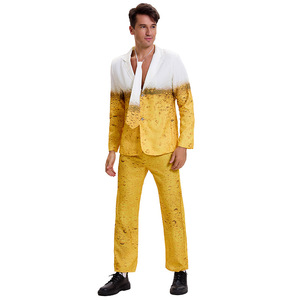 Traje de Cerveza con Degradado Amarillo para Mujer, Disfraz de Lujo para Fiesta de San Patricio Irlandés - Product Image 5