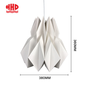 <span class=keywords><strong>Abat</strong></span>-<span class=keywords><strong>jour</strong></span> en papier pliable, écologique, artificiel, contemporain, léger, pour décoration intérieure, idéal pour les fêtes - Product Image 3