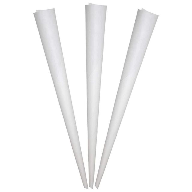 Heavy Duty White Kraft Paper Paper Cotton Candy Cone Sticks
