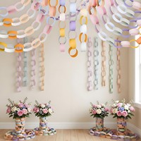 Chaîne de cartes de couleur en gros pour la décoration de fond de fête d'Halloween pour enfants