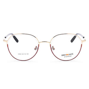 Gafas redondas de metal grises Jack 5096, montura óptica unisex para miopía, tamaño mediano, para rostros ovalados - Product Image 2