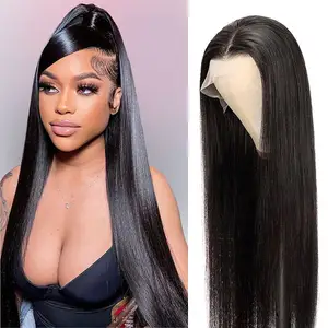 Cheap Curly Real U Part Raw Bone Straight 13x4 Front Wig Hd Full Swiss Half Front 360 Lace Frontal Head Band Wigs Human Hair