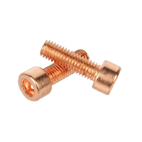 Vis à tête cylindrique à six pans creux en cuivre DIN912 M2 M2.5 M3 M4 M5 M6 M8 T2 pour le bricolage