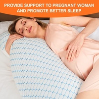 Oreiller long pour le lit, en mousse à mémoire de forme déchiquetée, oreiller pour tout le corps, oreillers de grossesse pour les dormeurs latéraux, pour adultes