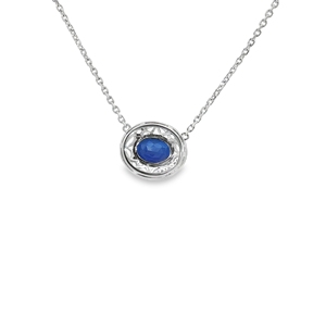 Colgante Ovalado Geométrico Vintage de Oro Sólido de 18K con Engaste para Diamante, Sin Gema, Listo para Joyería Fina, Amuleto de Boda, Regalo - Product Image 4