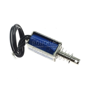 Dc 6V 12V 24V 0.3A 5N du lịch 10mm đẩy kéo loại tuyến tính solenoid châm điện mở khung giữ lực lượng sậy chuyển đổi JF-0530B - Product Image 5