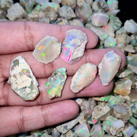 Opale naturelle brute, forme libre, pierre précieuse scintillante, pierre en vrac pour la fabrication de bijoux, certifiée par une tierce partie, origine Éthiopie