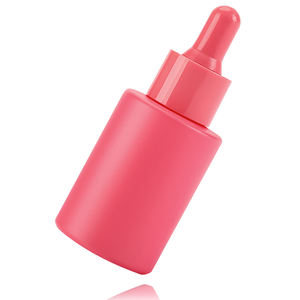 Flacons compte-gouttes en verre de 30 ml pour sérum d'huile essentielle rose crème glacée avec sérigraphie - Product Image 4
