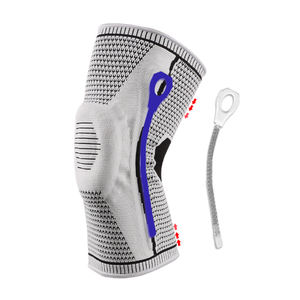 El soporte de rodillera de compresión deportiva de nailon de alta calidad con resorte doble <span class=keywords><strong>y</strong></span> almohadilla de esponja proporciona seguridad de protección en los deportes - Product Image 2