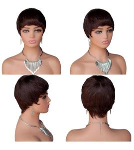 Productos de Belleza My Order, Pelucas Cortas de Cabello Humano 100%, Corte Pixie, Hechas a Máquina, Disponibles en Stock, Aspecto Natural - Product Image 4