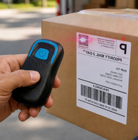 EDOO AI1500 Mini Escáner de Código de Barras Inalámbrico 2D de Bolsillo, Lector de Códigos QR Portátil de 2.4G para Logística e Inventario